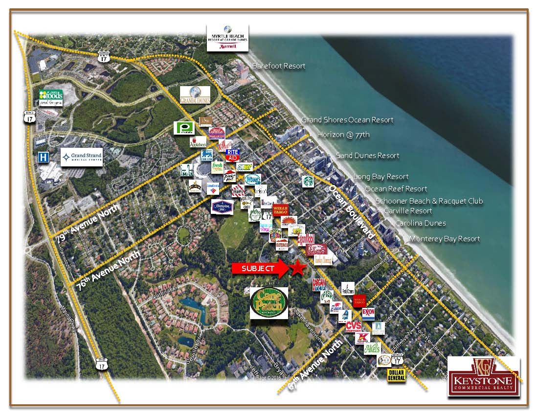 Cane Patch-Land for Sale-Myrtle Beach,SC.: U.S. Highway 17 Business & 70th Avenue North, Myrtle Beach, SC 29577